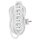 Predlžovací kábel 10 m / 4 zásuvky / biely / PVC / 1 mm2