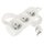 Predlžovací kábel 3 m / 3 zásuvky / biely / PVC / 1,5 mm2