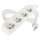 Predlžovací kábel 5 m / 4 zásuvky / biely / PVC / 1,5 mm2