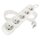 Predlžovací kábel 2 m / 5 zásuviek / biely / PVC / 1 mm2