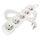 Predlžovací kábel 5 m / 5 zásuviek / biely / PVC / 1,5 mm2