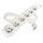 Predlžovací kábel 3 m / 6 zásuviek / biely / PVC / 1,5 mm2