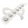 Predlžovací kábel 5 m / 6 zásuviek / biely / PVC / 1,5 mm2