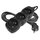 Predlžovací kábel 3 m / 3 zásuvky / čierny / PVC / 1,5 mm2
