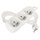 Predlžovací kábel 5 m / 3 zásuvky / biely / PVC / 1,5 mm2
