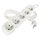 Predlžovací kábel 3 m / 5 zásuviek / biely / PVC / 1,5 mm2