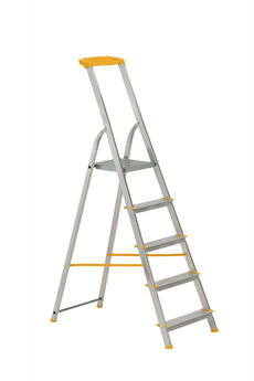 Schodíky jednostranné hliníkové s poličkou  1945 HOBBY