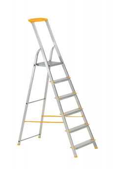 Schodíky jednostranné hliníkové s poličkou 1946 HOBBY