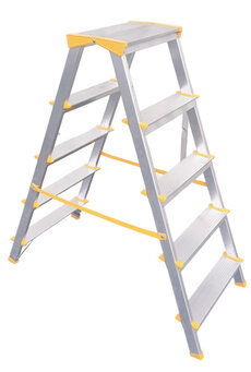 Obojstranné schodíky hliníkové 965 s integrovaným pántom HOBBY