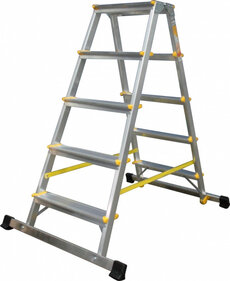 Schodíky obojstranné hliníkové so stabilizátorom 2-stupňové HOBBY