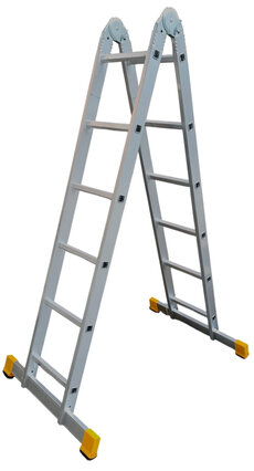 Hliníkový rebrík dvojdielny kĺbový 4206 PROFI PLUS