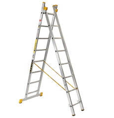 Hliníkový rebrík dvojdielny univerzálny 8508 PROFI PLUS