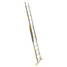 Hliníkový rebrík dvojdielny výsuvný rozšírená verzia 8708 PROFI PLUS