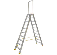 Schodíky obojstranné hliníkové s madlom 9420 PROFI PLUS
