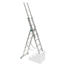 Rebrík trojdielny univerzálny s úpravou na schody 7807 PROFI