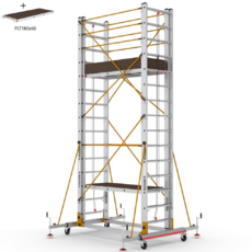 Pojazdné lešenie teleskopické ovládané lanami TeleSafe S008 XLN PROFI