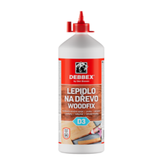 Den Braven Lepidlo na drevo WOODFIX D3 750 g dóza biela, po vytvrdení transparentná