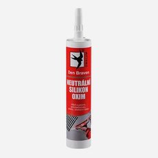 Den Braven - Neutrálny silikón OXIM, kartuša, 280 ml, transparentná