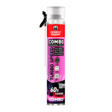 Den Braven Rýchloschnúce PU lepidlo Turbo Speed ​​COMBO 750 ml pištoľová dóza žltá