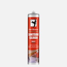 Den Braven Sanitárny silikón 280 ml kartuša sivá