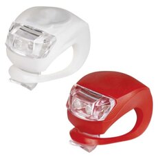 LED predné + zadné sviet. na bicykel P3921 na 2×CR2032,10 lm