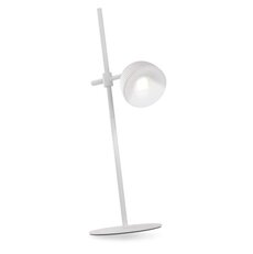 LED stolná lampa SOPHIE, dobíjacia, biela