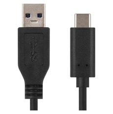 USB kábel 3.0 A/M - USB 3.1 C/M 1m čierny, Quick charge