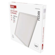 LED prisadené svietidlo FLORI štvorcový, biele, 18W, neutrálna biela