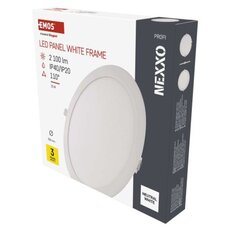 LED vstavané svietidlo NEXXO, kruhové, biely, 24W, neutrálna biela