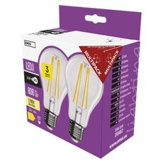 LED žiarovka Filament A60 5,9W E27 teplá biela, 2 ks