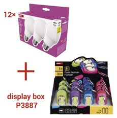 LED CLS A60/ 9,5W(75W)/ 1055lm/ E27 /NW 3KS v krabičke + display box P3887 SET