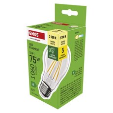 LED žiarovka Filament A60 A CLASS/ E27 / 5 W (75 W) / 1 060 lm / teplá biela
