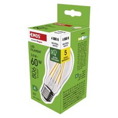 LED žiarovka Filament A60 A CLASS/ E27 / 3,8 W (60 W) / 806 lm / neutrálna biela