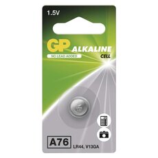 Alkalická gombíková batéria GP LR44 (A76F)