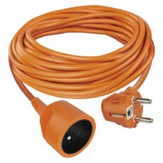 Predlžovací kábel 10 m / 1 zásuvka / oranžový / PVC / 250 V / 1,5 mm2