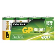 Alkalická batéria GP Super LR20 (D), fólia