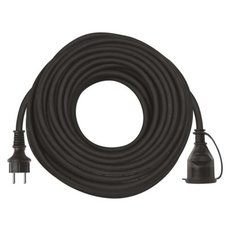 Vonkajší predlžovací kábel 30 m / 1 zásuvka / čierny / guma-neoprén / 250 V / 1,5 mm2