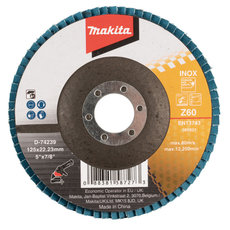 Lamelové brúsne kotúče - nehrdzavejúca oceľ „Zirkon“ Makita D-74239