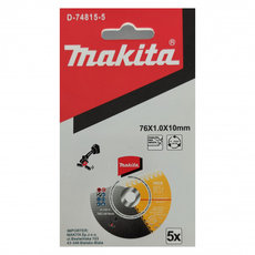 Kotúče z nehrdzavejúcej ocele a THIN Makita D-74815-5