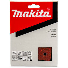 Brúsny papier 114 x 102 mm (suchý zips velcro, 6 otvorov) Makita P-33087