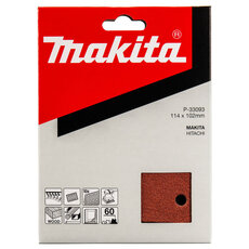 Brúsny papier 114 x 102 mm (suchý zips velcro, 6 otvorov) Makita P-33093