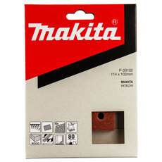 Brúsny papier 114 x 102 mm (suchý zips velcro, 6 otvorov) Makita P-33102
