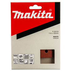 Brúsny papier 114 x 102 mm (suchý zips velcro, 6 otvorov) Makita P-33124
