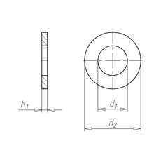 Pod karo M12x30x1,5 Zn /13x30x1,5/