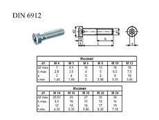 Skr.VH niz.IMB DIN 6912 8.8 M10x040