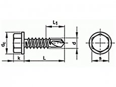 Šr.tex 6.3x22  DIN 7504 K ZB