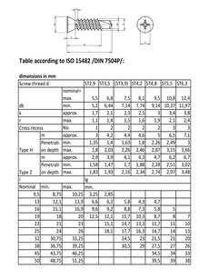 Skr TEX 4.8x38 DIN 7504 P A2