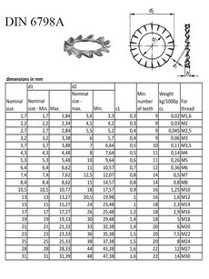 Podložka 12    DIN 6798A ZB  /12,5x20,5x1/