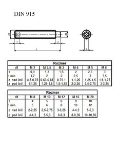 Cervik IMB+capik DIN 915 45H M2,5x006