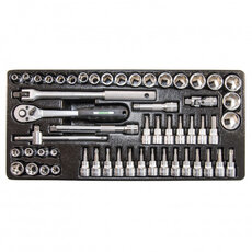 Hlavica 3/8" sada 54 dielov, PVC pláto